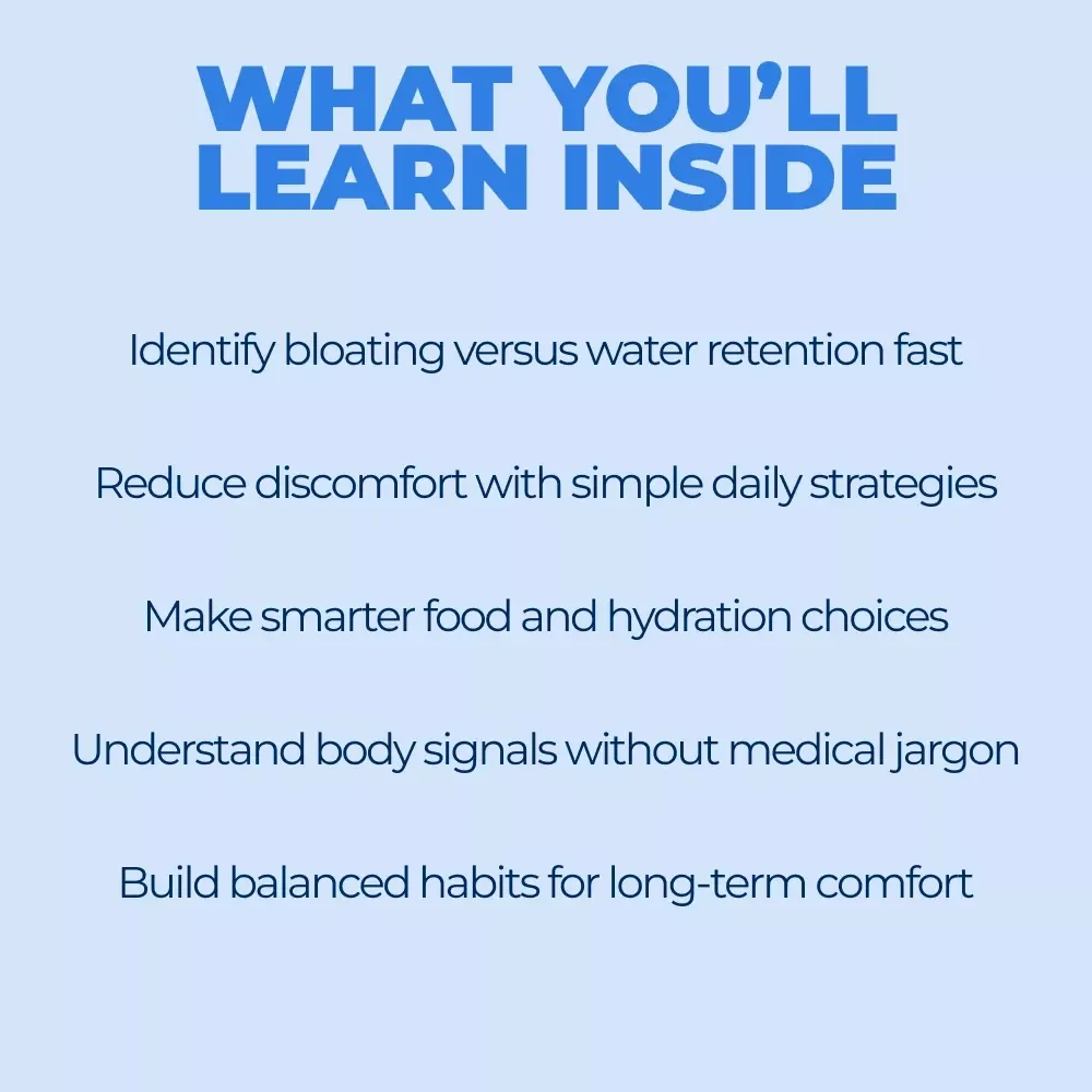 Bloat or Hold Water, Know the Difference – Simple Health Guide Explaining the bloating vs water retention difference