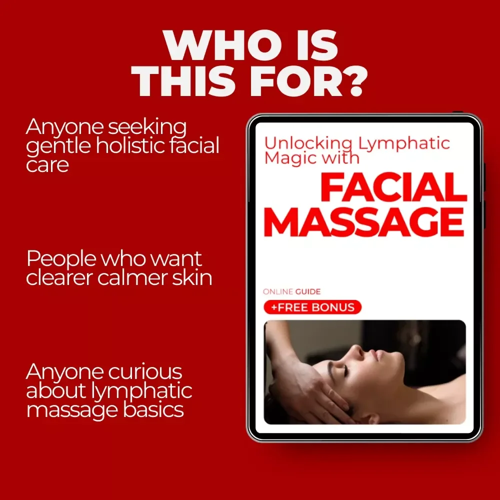 Unlocking Lymphatic Magic with Facial Massage | Facial Massage Lymphatic Benefits Guide, Self-Care Beauty Routine, Digital Download