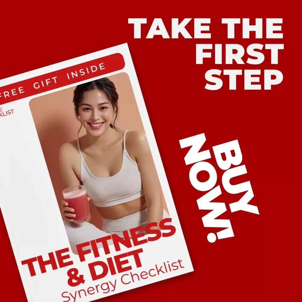 The Fitness & Diet Synergy Checklist | Fitness and Diet Combined Benefits Planner | Printable Wellness & Nutrition Checklist