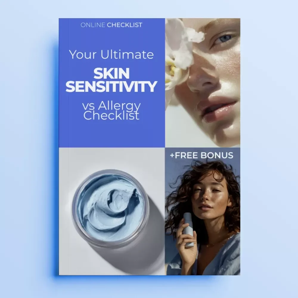 Your Ultimate Skin Sensitivity vs Allergy Checklist – Easy Digital Checklist to Understand Skin Reactions, Identify Triggers, and Shop Skincare Smarter