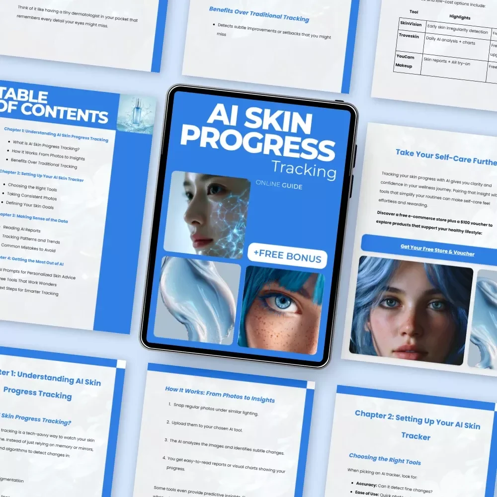 AI Skin Progress Tracking Guide: Digital Download for Smarter Skincare, AI Skin Progress Tracking Made Easy
