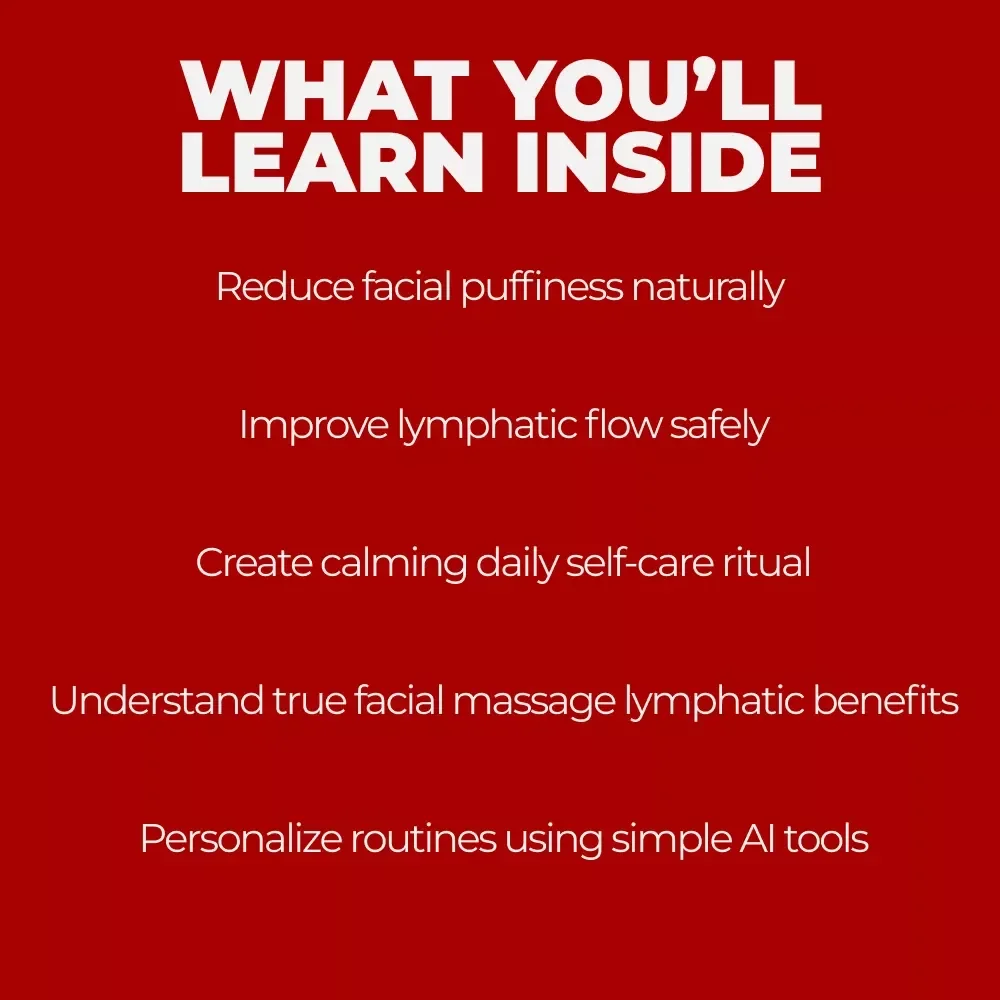 Unlocking Lymphatic Magic with Facial Massage | Facial Massage Lymphatic Benefits Guide, Self-Care Beauty Routine, Digital Download