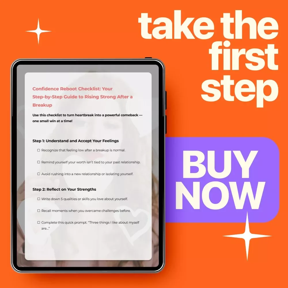 Confidence Reboot Checklist: Your Step-by-Step Guide to Rising Strong After a Breakup | Digital Download Self-Love & Healing Checklist