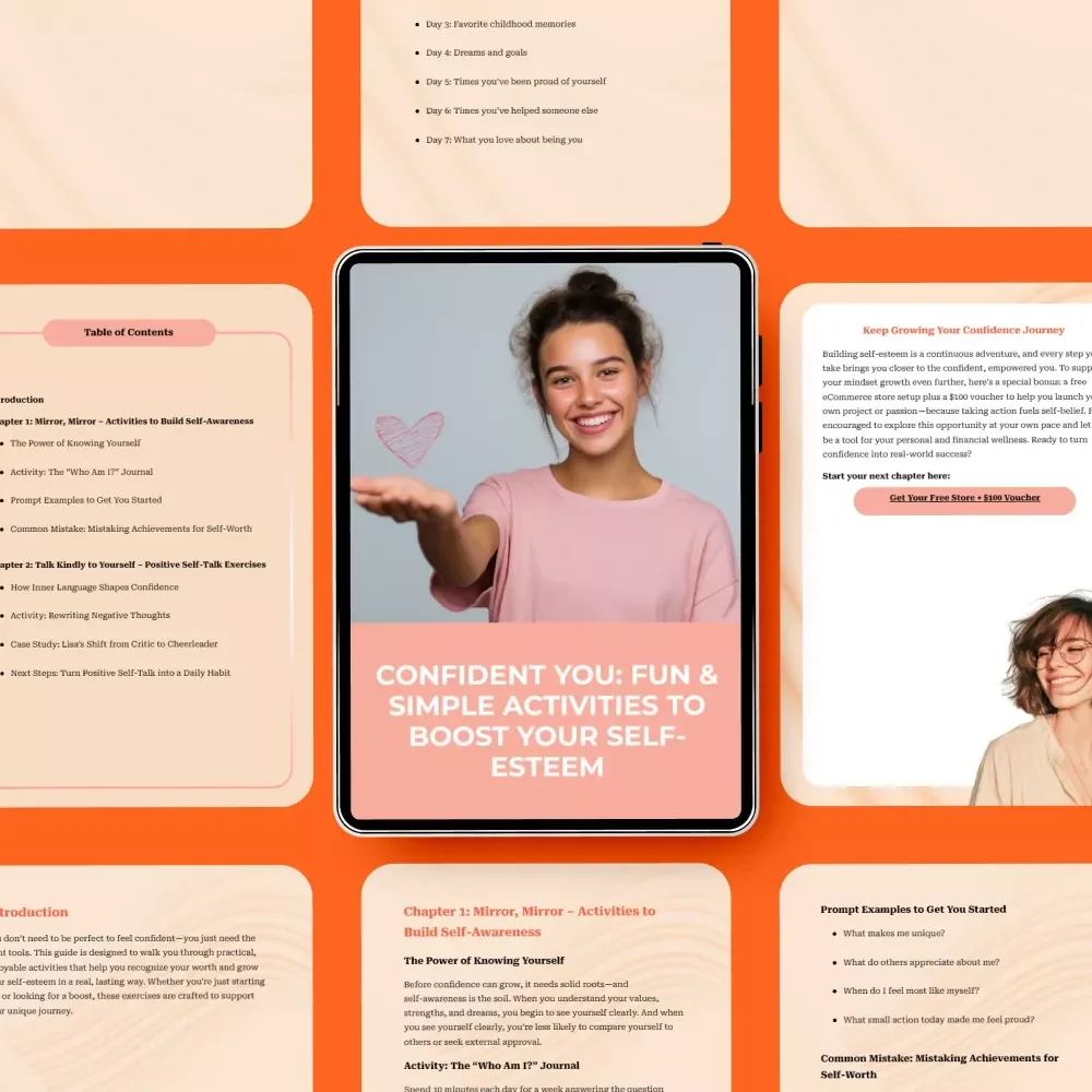 Confident You: Fun & Simple Activities to Boost Your Self-Esteem – Digital Guide for Building Confidence