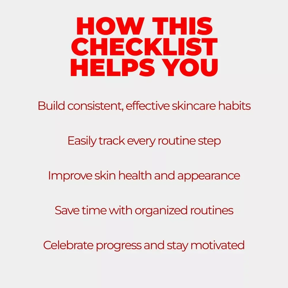 Glow-On-Track: Ultimate Habit Tracking for Skincare Routines Checklist | Daily Skin Care Guide