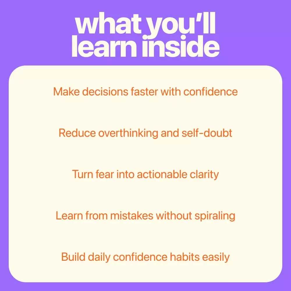 Decide Boldly: Your Quick Guide to Confident Decision Making – Digital Download Decision Confidence Guide, Overcoming Fear and Doubt, Practical Decision-Making Framework eBook
