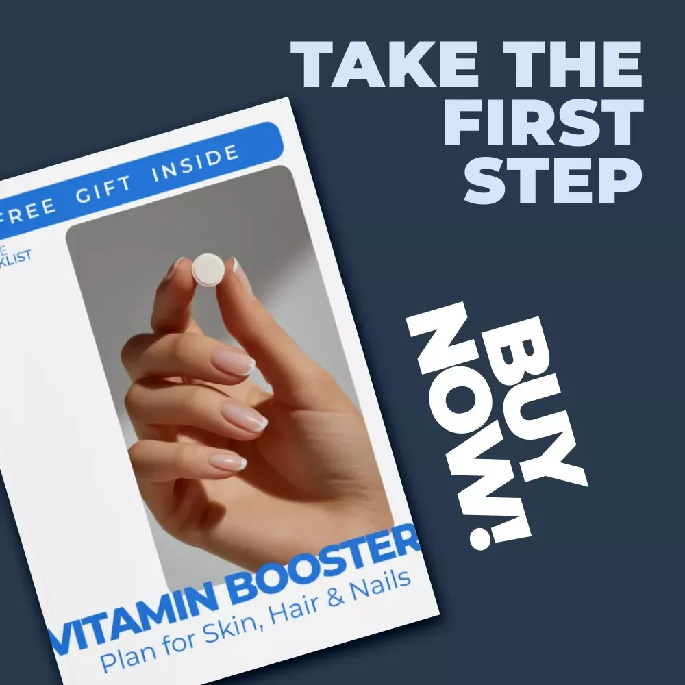 Vitamin Booster Plan for Skin, Hair & Nails – Ultimate Checklist for Radiant Skin & Healthy Hair