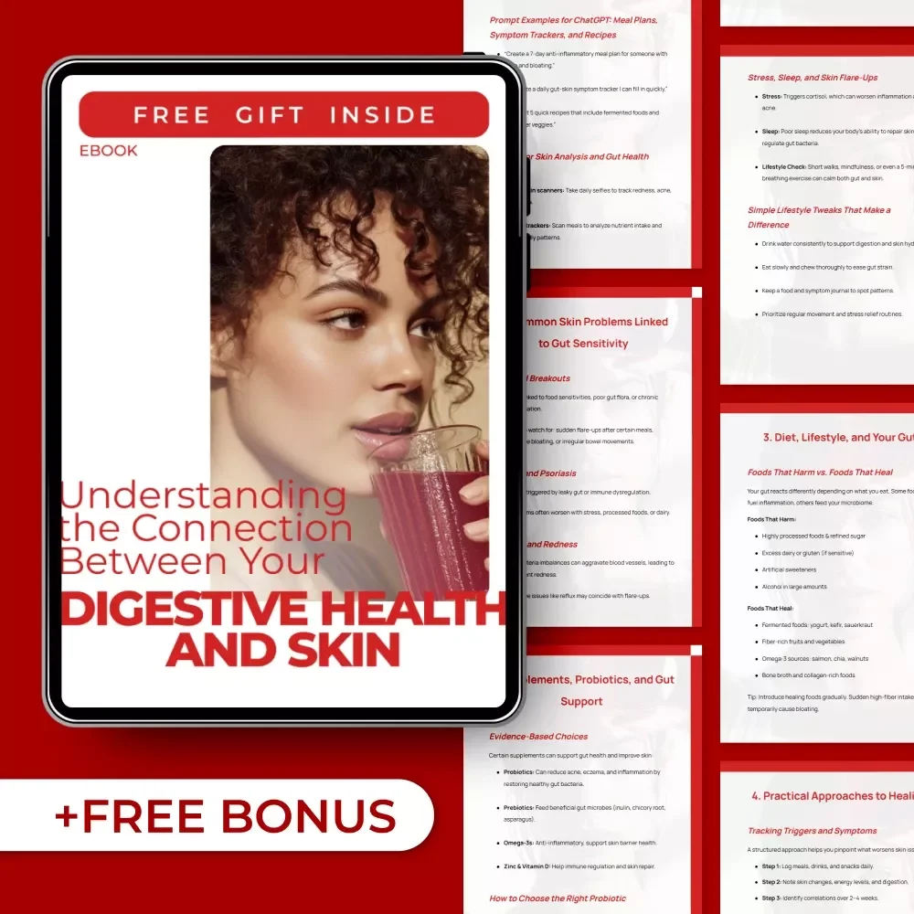 Understanding the Connection Between Your Digestive Health and Skin | Gut-Skin Axis eBook | Guide to Gut Sensitivity and Skin Problems
