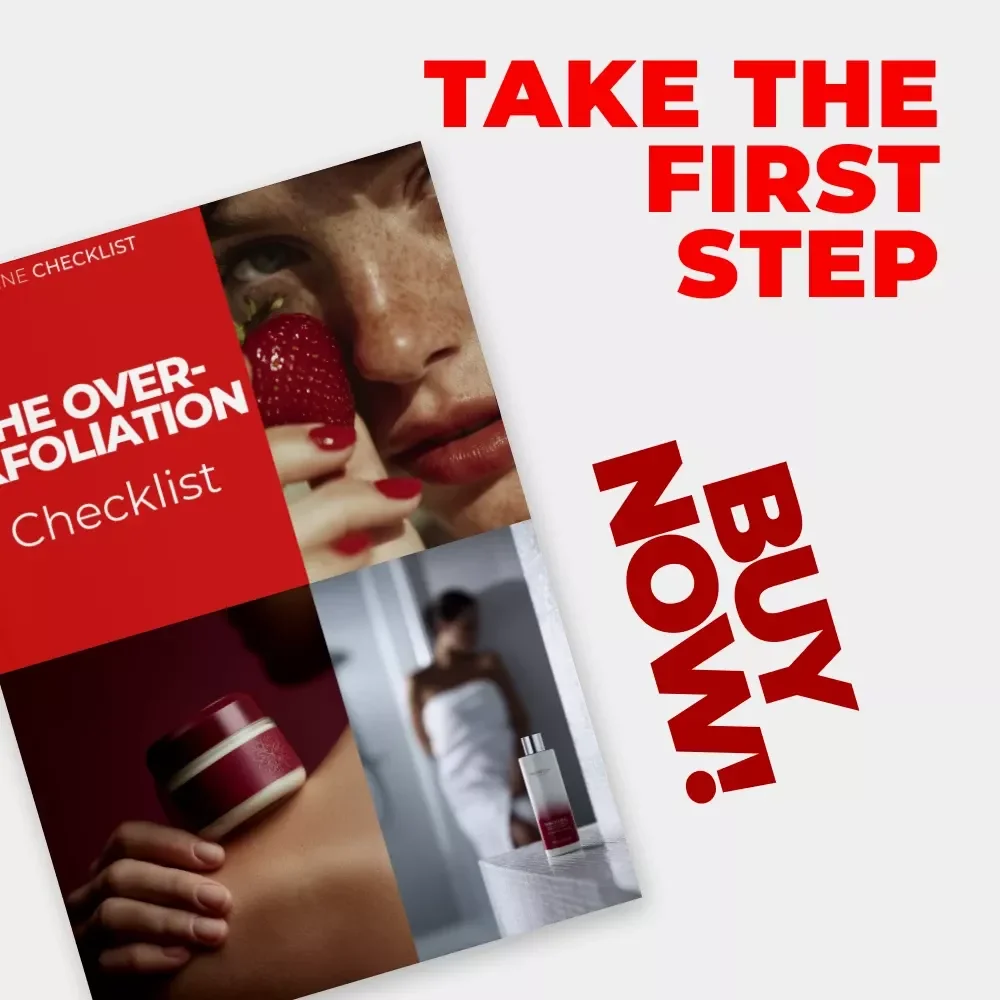 The Over-Exfoliation Checklist | Skin Barrier Care Guide & Over Exfoliation Signs on Skin | Printable Skincare Self-Check
