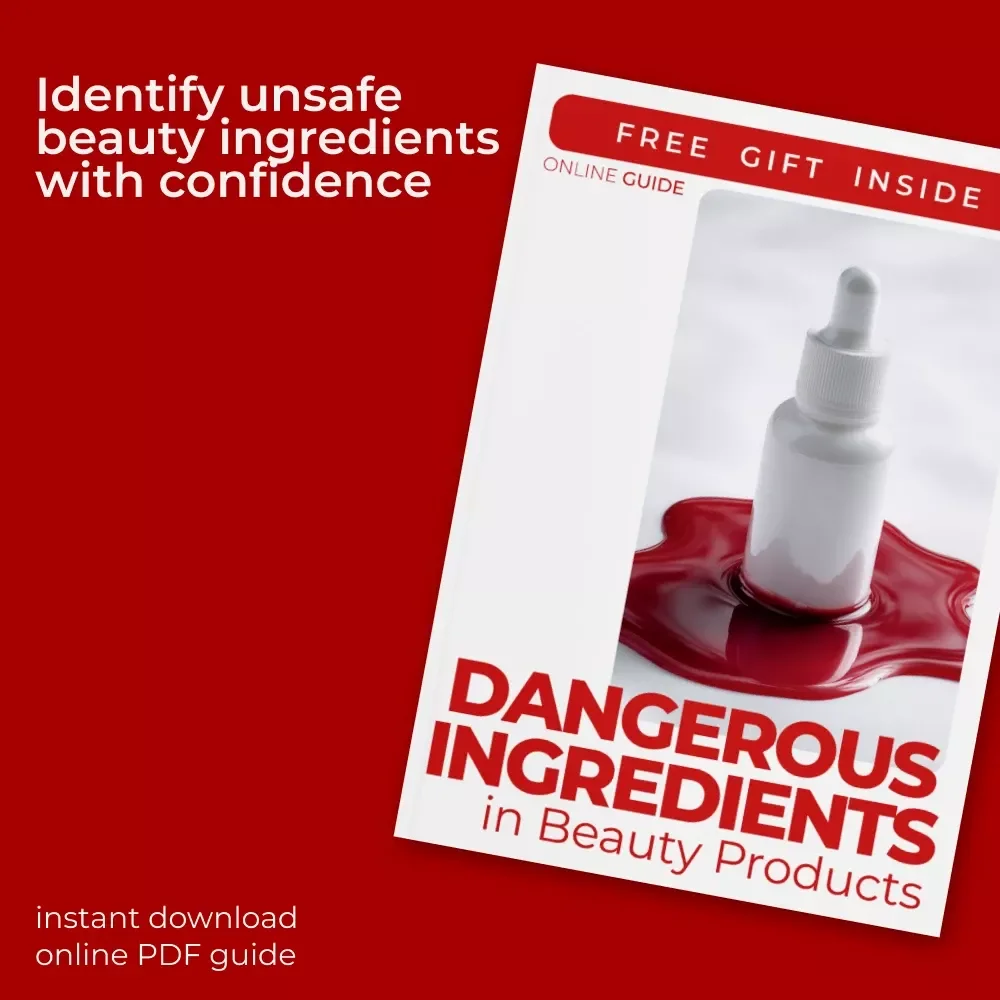 Dangerous Ingredients in Beauty Products Guide | Unsafe Beauty Ingredients to Avoid | Smart Skincare & Makeup Label Reading Digital Download