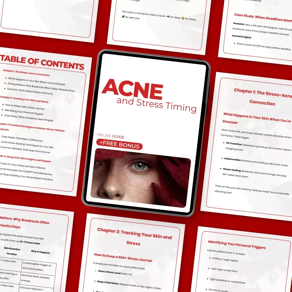 Acne and Stress Timing – A Practical Guide to Understanding acne and stress timing, Stress Triggers, and Breakout Patterns