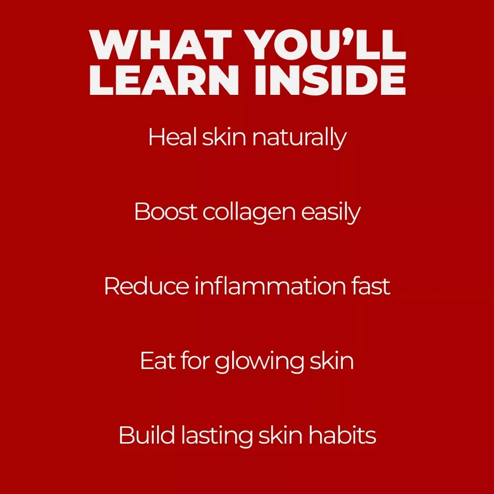 The Ultimate Guide to Vitamin-Rich Foods for Skin Repair | Digital eBook for Glowing, Healthy Skin | Nutrition-Based Skin Healing Guide