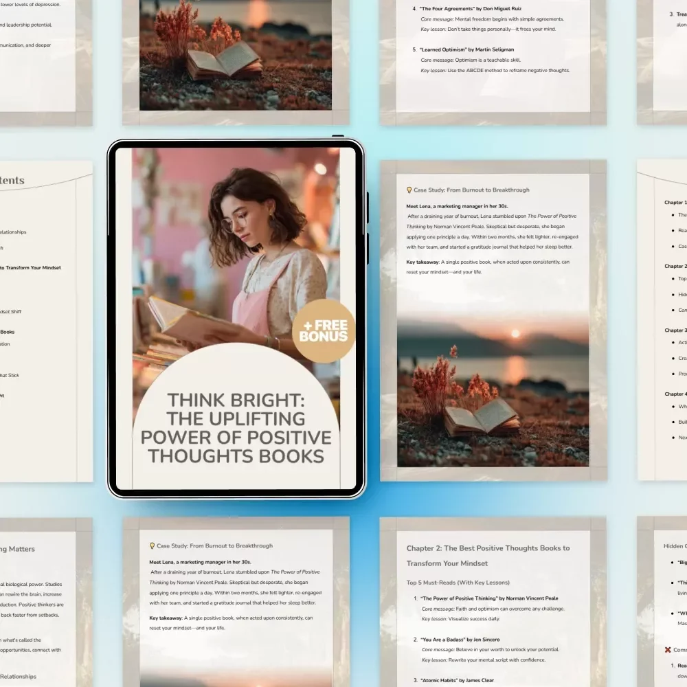 Think Bright: The Uplifting Power of Positive Thoughts Books - Guide for Transforming Your Mindset with Positive Thinking
