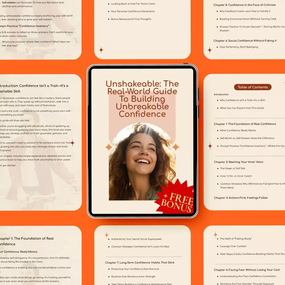 Unshakeable: The Real-World Guide to Building Unbreakable Confidence – Digital Download for Building Lasting Self-Esteem, Overcoming Fear, and Mastering Social Confidence