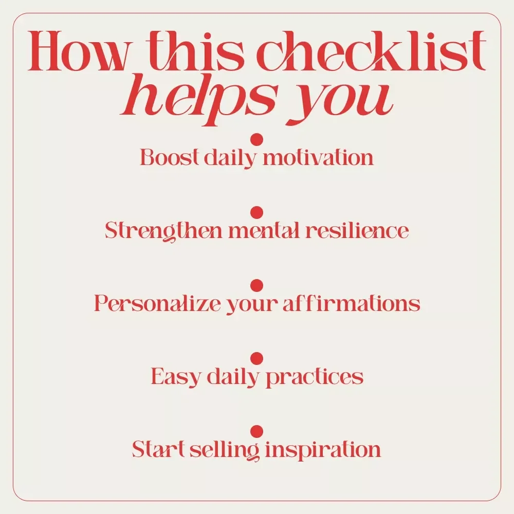 Mini But Mighty: The Inspirational Words Power Checklist | Short Motivational Phrases for Daily Strength