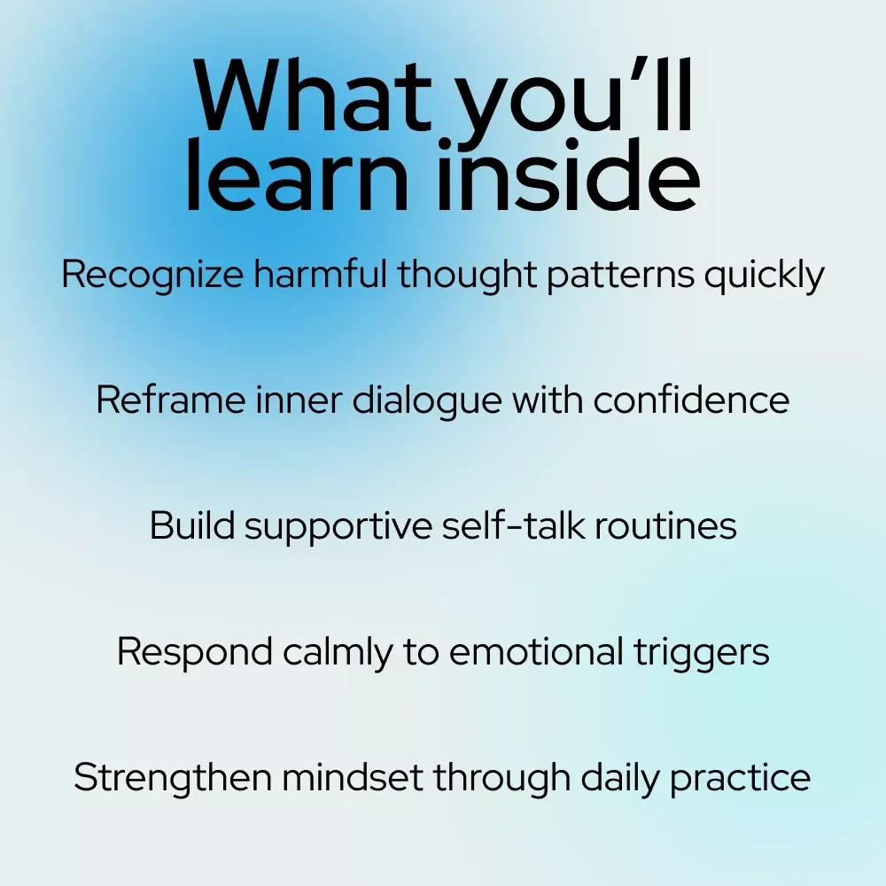 Flip the Script: Mastering Positive Self-Talk for a Happier You | eBook Guide on how to change negative self talk to positive self talk