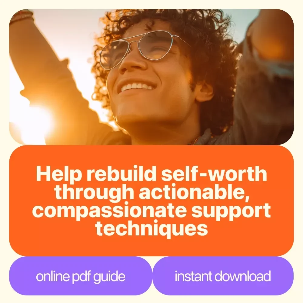 Lifting the Mirror: A Practical Guide to Helping Someone Rebuild Self-Worth - Digital eBook for Helping with Low Self-Worth