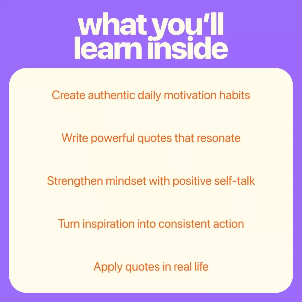 Spark Within: A Guide to Self-Inspirational Quotes for Everyday Empowerment | Digital eBook for Motivation, Positive Mindset, Self-Growth & Daily Inspiration