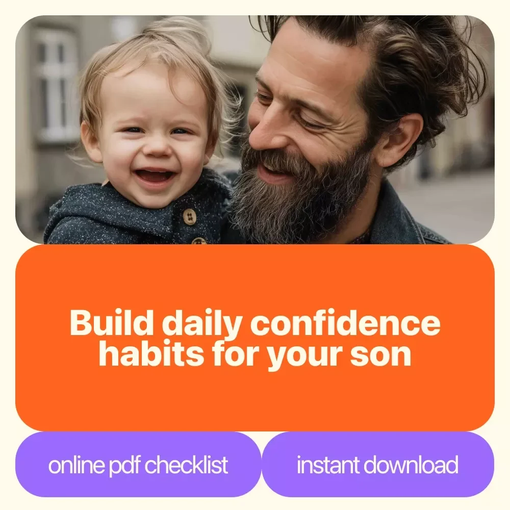 Confidence Boost Blueprint: 10 Action Steps to Raise a Confident Son | Printable Checklist for Parents | How to Instill Confidence in Your Son