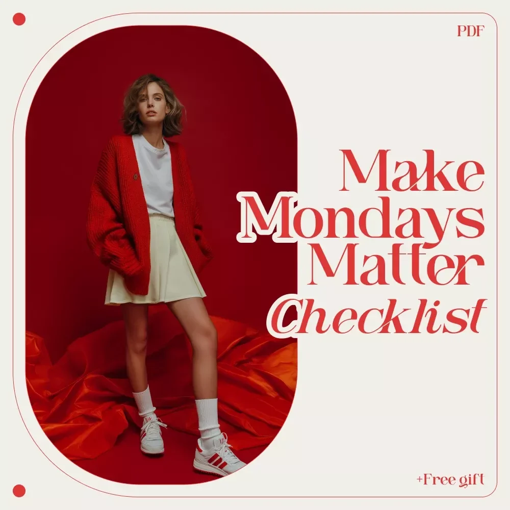 The “Make Mondays Matter” Motivation Checklist - Digital Download for Monday Motivation and Work Productivity