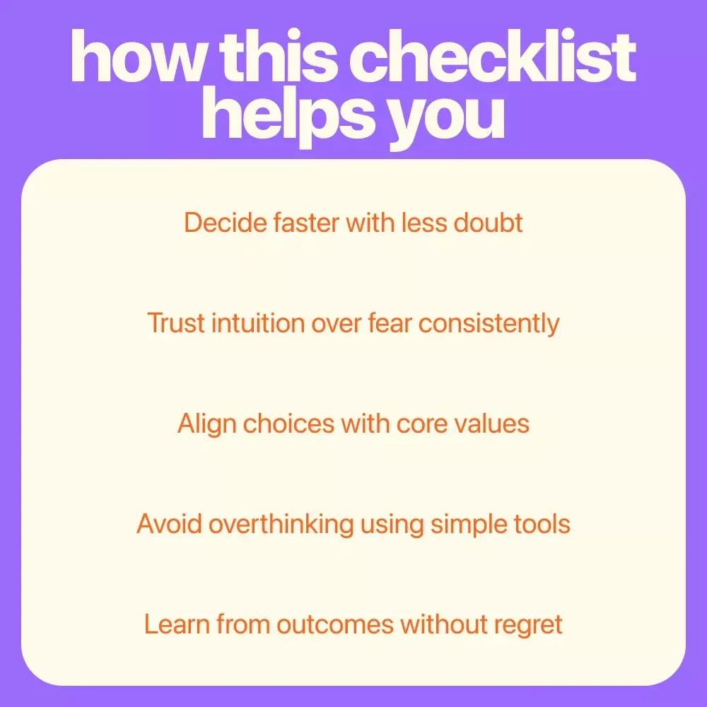 The Confident Decision-Maker’s Power Checklist: How to Be More Confident in Your Decisions