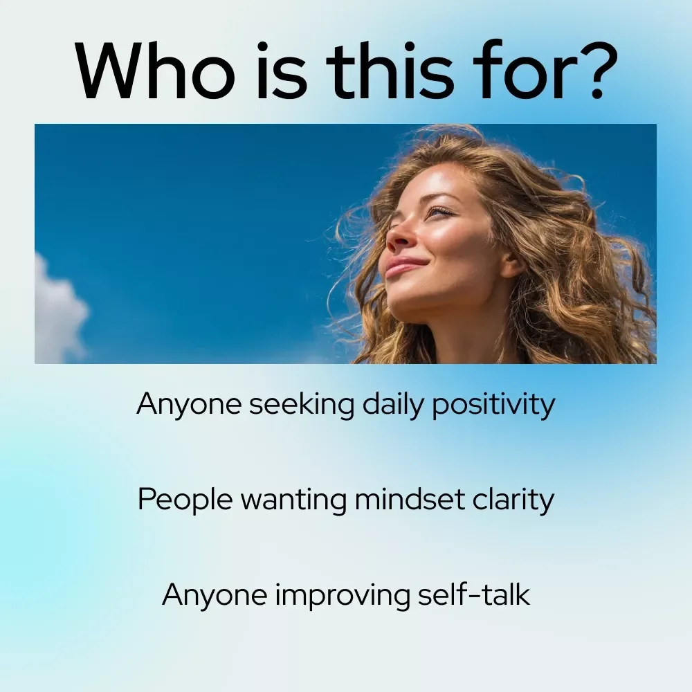Bright Side Boost: Your Ultimate Positive Attitude Checklist | How to Have a Positive Attitude Daily | Printable Mindset Reset & Self-Growth Guide