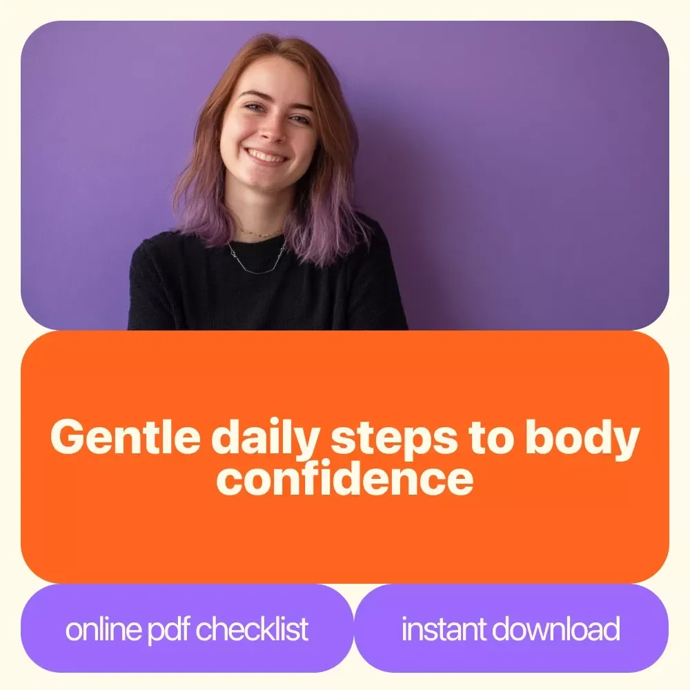 The “Own Your Reflection” Confidence Kickstart Checklist – How to Gain Confidence in Your Body | Body Image Self-Love Printable Checklist