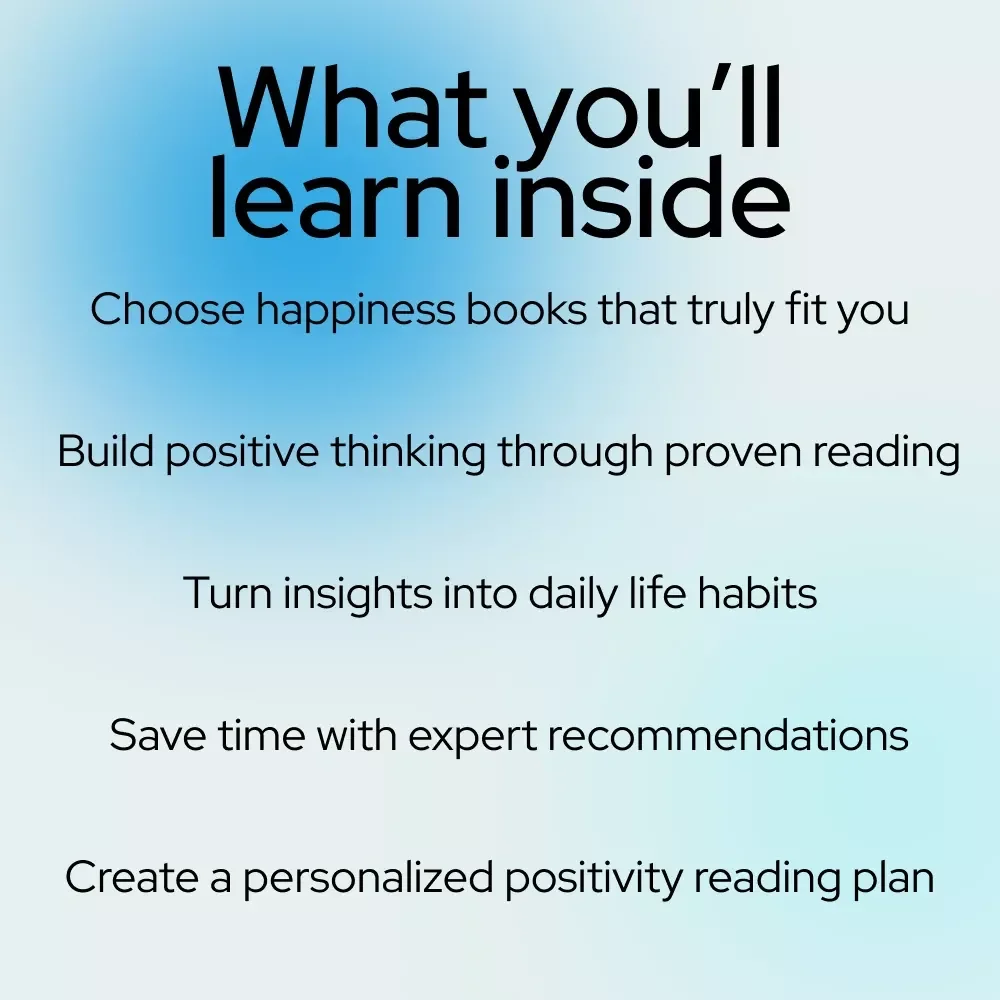 Read Happy: A Guide to Life-Changing Books on Happiness & Positive Thinking | Digital eBook, Self Improvement Reading Guide, Mindset & Personal Growth Download