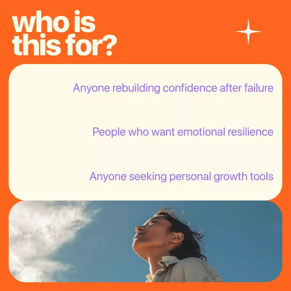 Confidence Comeback Checklist: Bounce Back Stronger, One Step at a Time | How to Gain Confidence After Failure Printable Guide