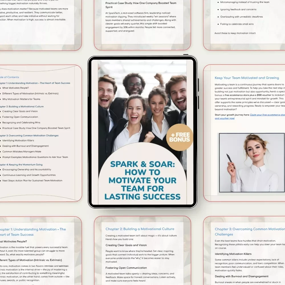 Spark & Soar: How to Motivate Your Team for Lasting Success - A Comprehensive Guide