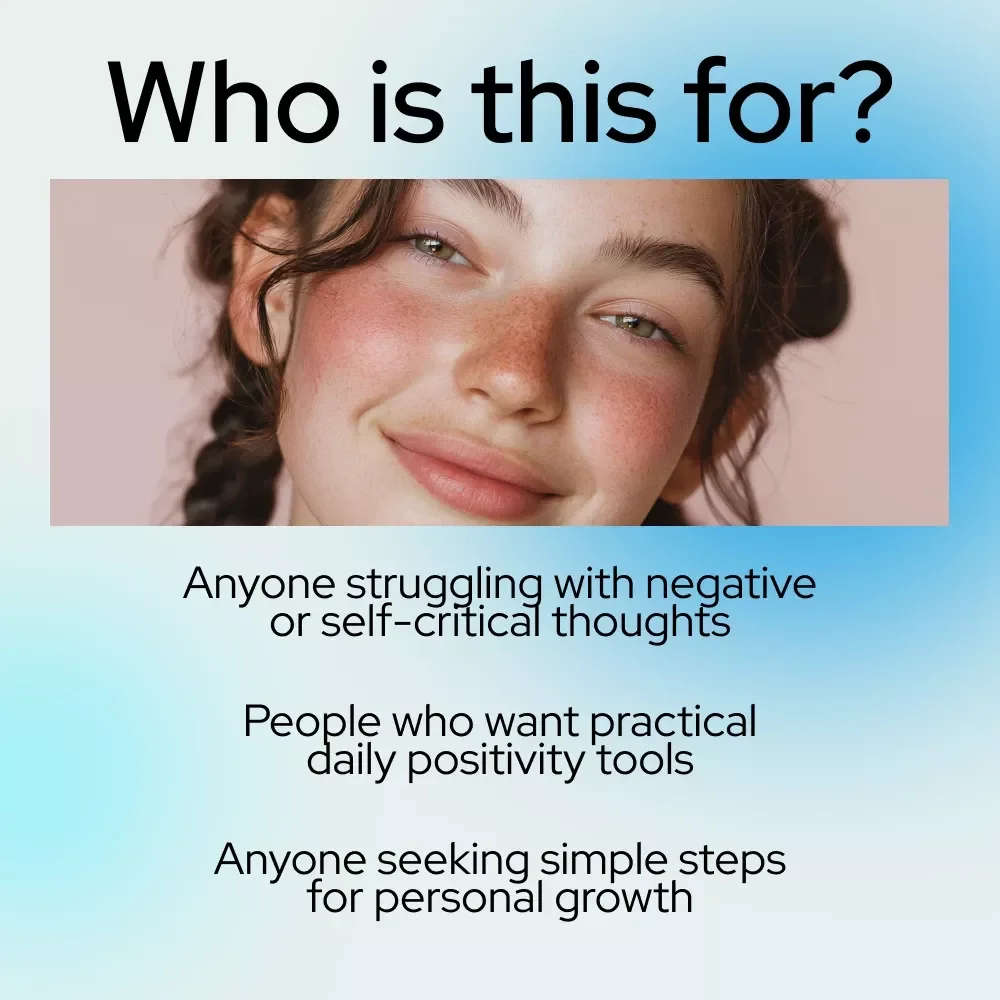 Flip the Switch Checklist: Your Step-by-Step Guide to Positive Thinking | How to Change Your Thought Process from Negative to Positive Daily Checklist