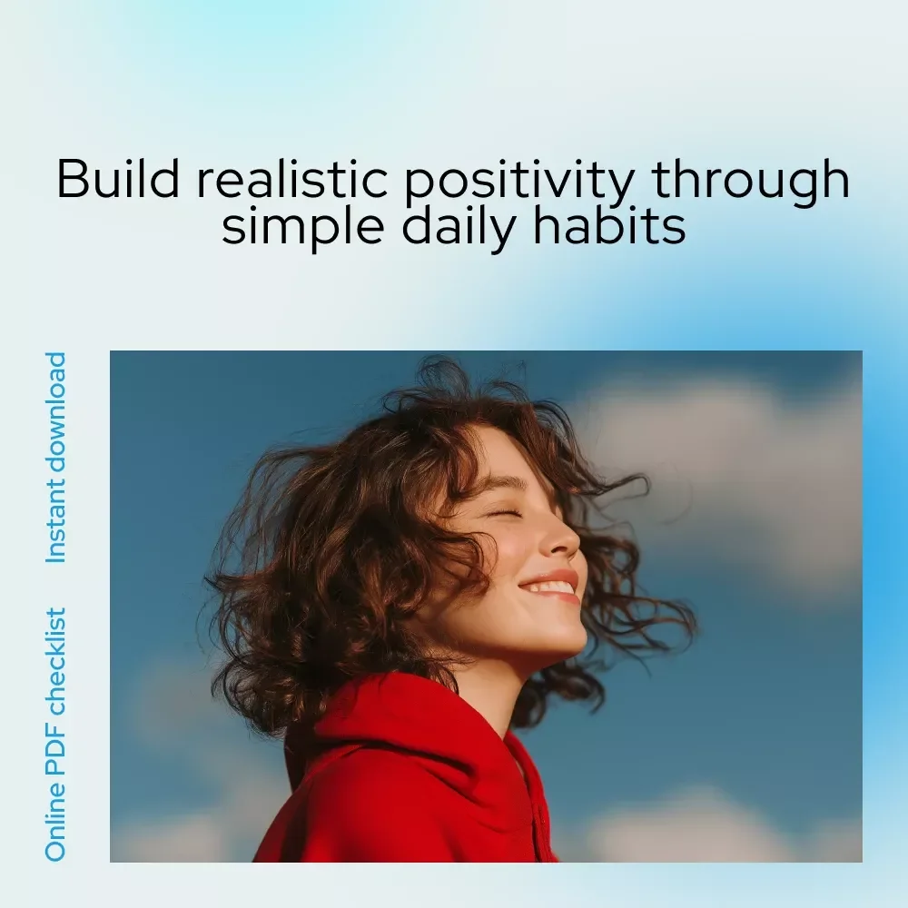 Your Bright Side Checklist: 10 Easy Steps to a Positive Attitude | Printable Mindset Reset & Guide on how to have a positive attitude towards life