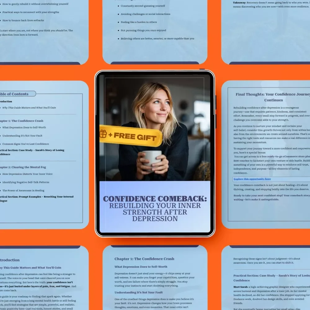 Confidence Comeback: Rebuilding Your Inner Strength After Depression - eBook for Reclaiming Confidence and Self-Worth