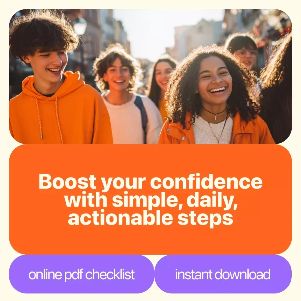 Confidence Kickstart Checklist: Your Step-by-Step Guide to Feeling Bold and Brave - Self Confidence Activities for Students