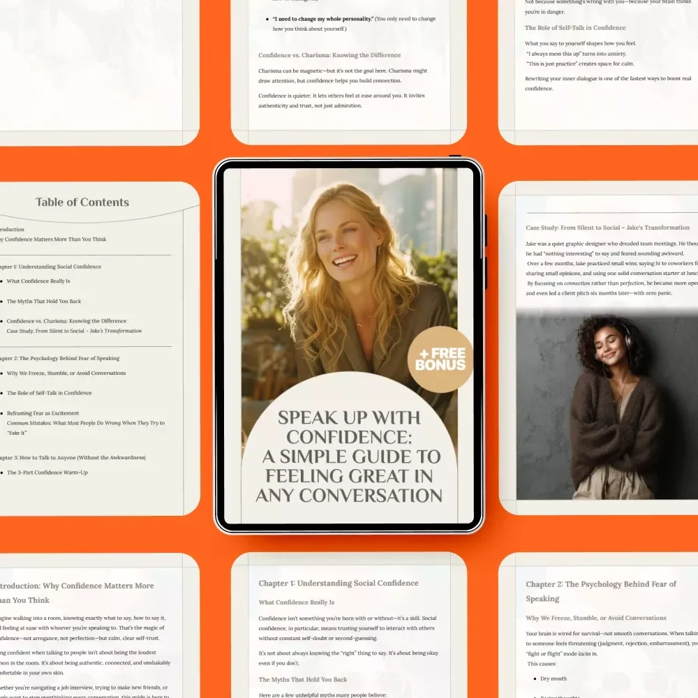 Speak Up with Confidence: A Simple Guide to Feeling Great in Any Conversation | Ebook on How to Be More Confident When Talking to People | Social Confidence & Conversation Skills Download