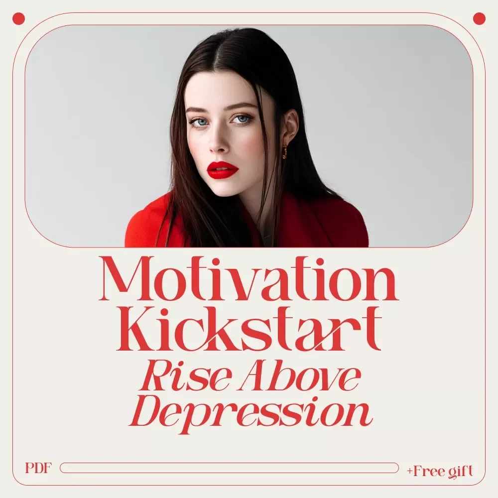 Your Motivation Kickstart Checklist: Tiny Steps to Rise Above Depression | Printable Motivation Checklist, Mental Health Self Care Guide, Depression Support Digital Download