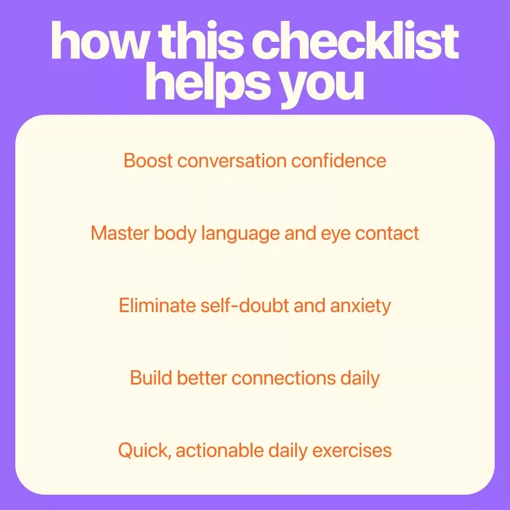 The Confident Conversationalist Checklist: Your Essential Guide to Speaking with Confidence