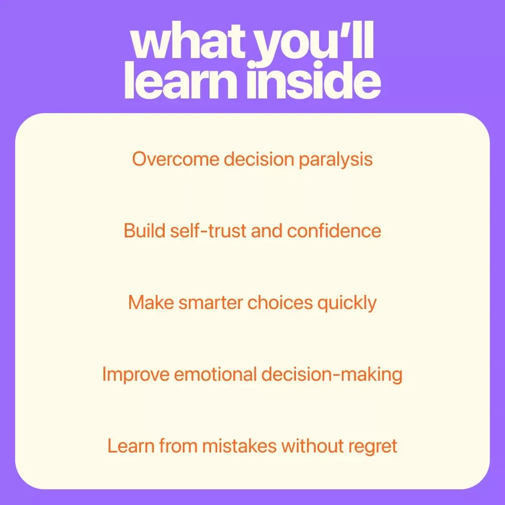 Decide Like a Boss: The Confident Path to Better Choices - Digital Download eBook Guide for Confident Decision Making