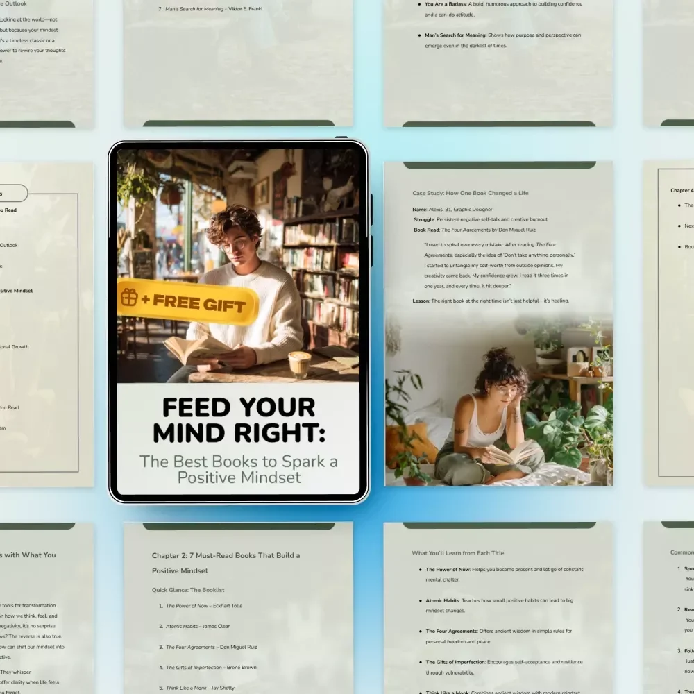 Feed Your Mind Right: The Best Books to Spark a Positive Mindset – Digital Guide for Personal Growth