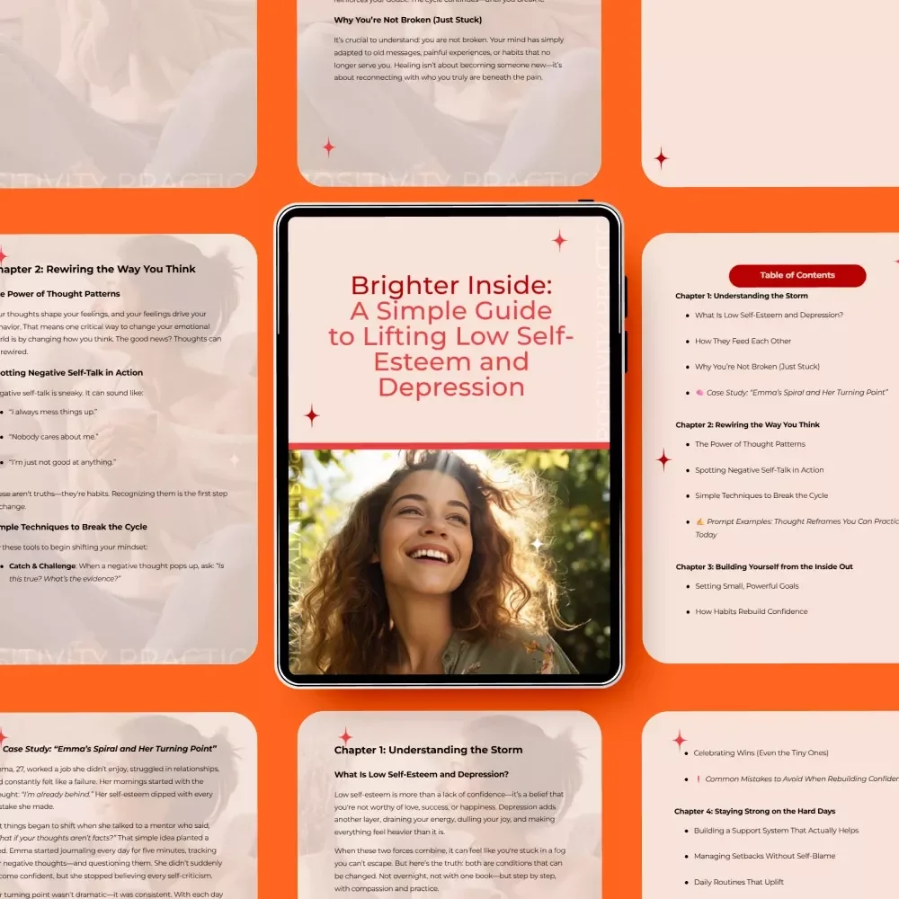 Brighter Inside: A Simple Guide to Lifting Low Self-Esteem and Depression - Digital Download