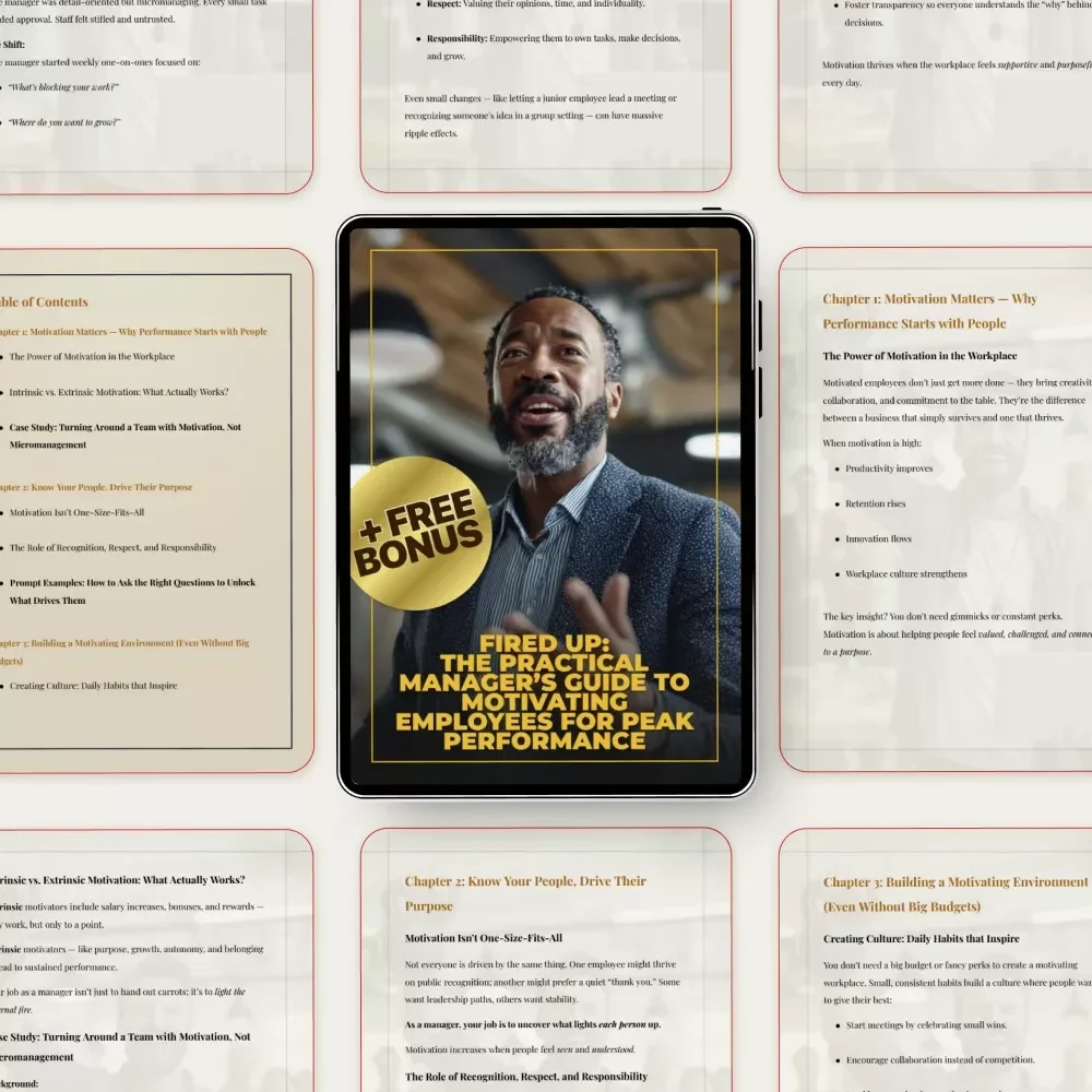 Fired Up: The Practical Manager’s Guide to Motivating Employees for Peak Performance | Leadership Guide for How to Motivate Employees for Better Performance