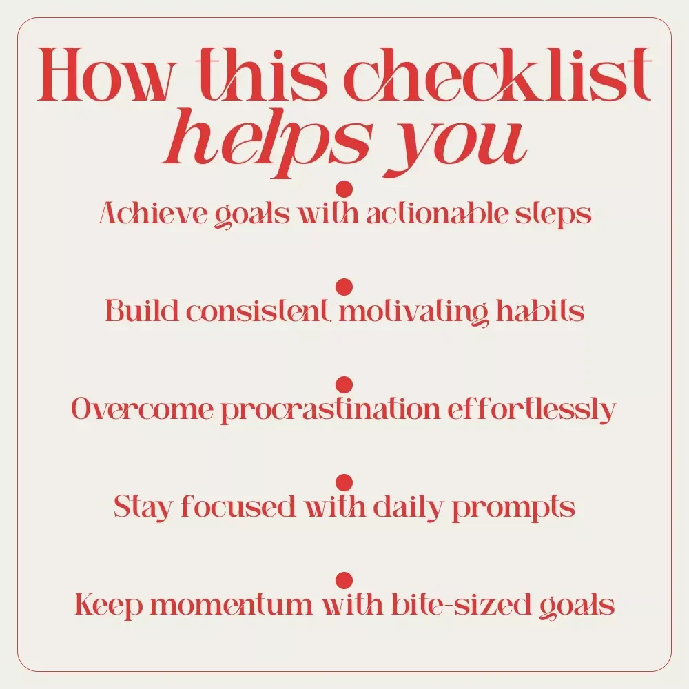 Checklist: Ignite Your Inner Drive — Your Step-by-Step Success Motivation Guide