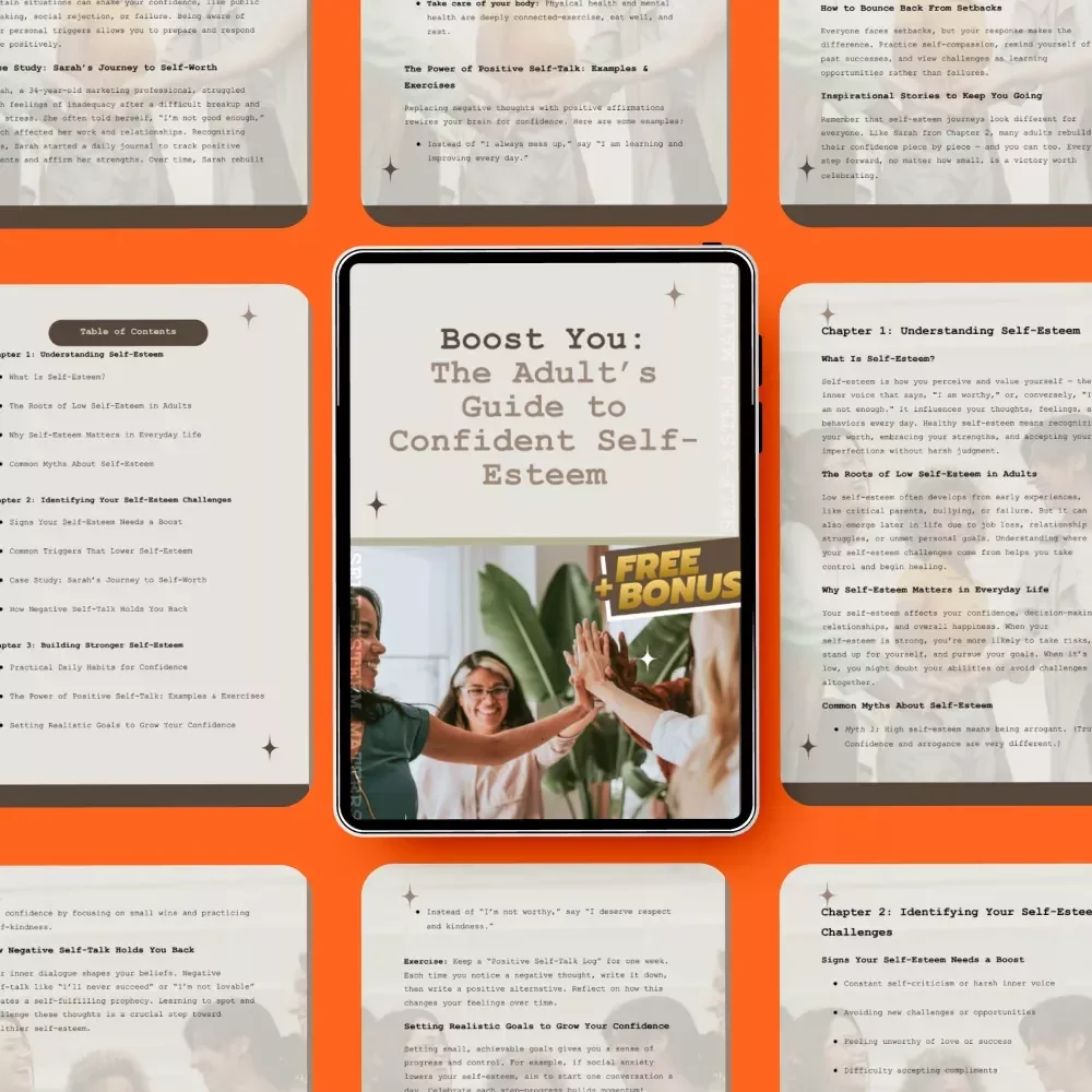 Boost You: The Adult’s Guide to Confident Self-Esteem | Practical Guide on how to improve self esteem in adults, Confidence Building & Personal Growth
