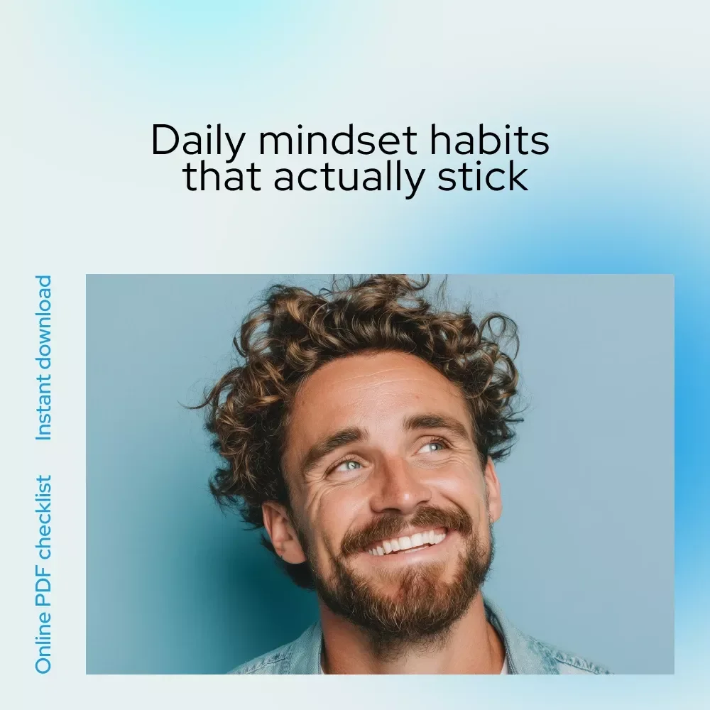Power-Up Positivity: Your Attitude Activation Checklist | Daily Motivation Reset with power of positive attitude quotes | Printable Digital Download