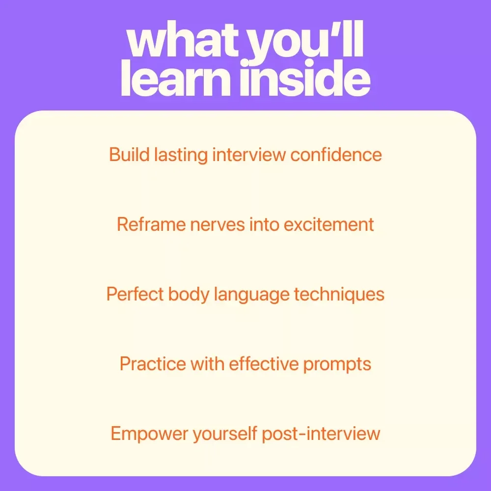Own the Room: Confidence Secrets for Crushing Your Interview - Digital Download Guide
