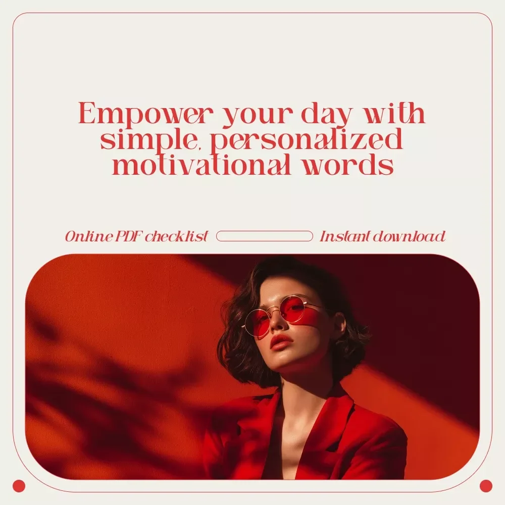 Mini But Mighty: The Inspirational Words Power Checklist | Short Motivational Phrases for Daily Strength