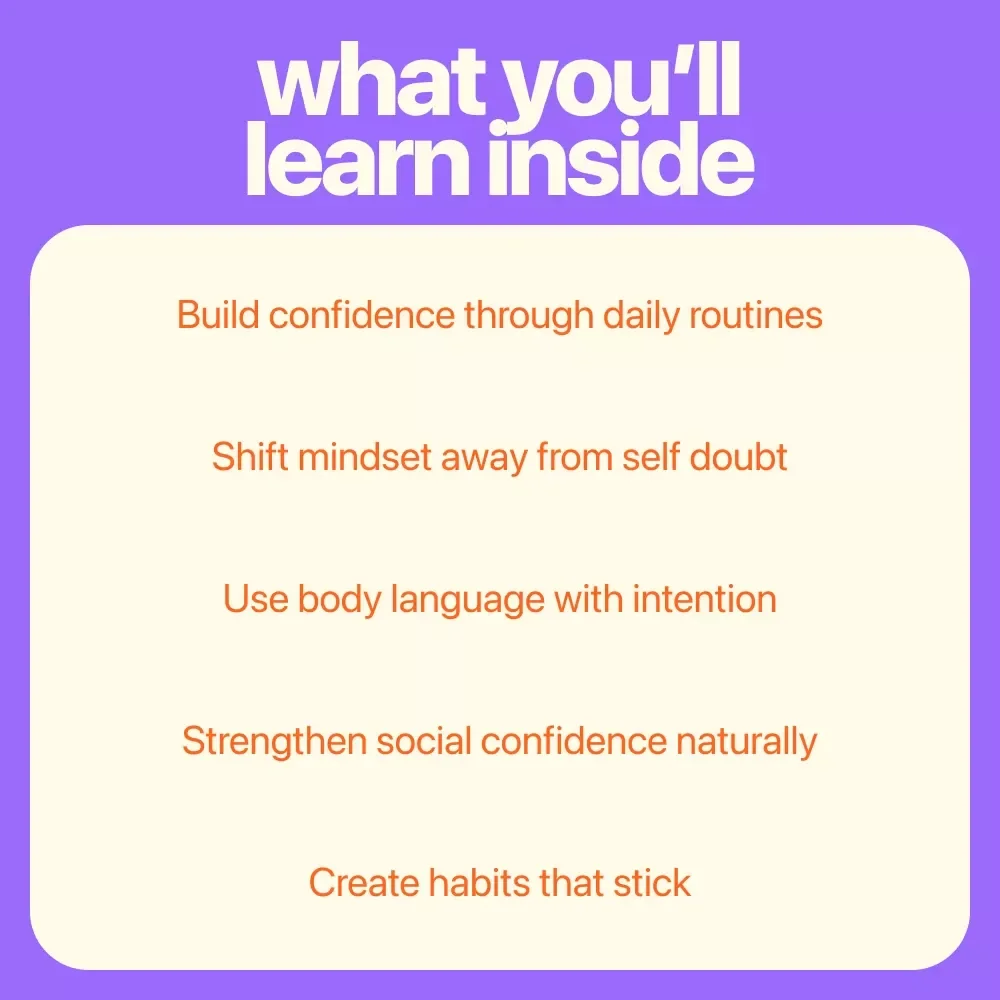 Confidence Every Day: Simple Exercises to Boost Your Inner Power – Ebook with Daily Confidence Building Exercises for Mindset, Body Language & Self-Belief