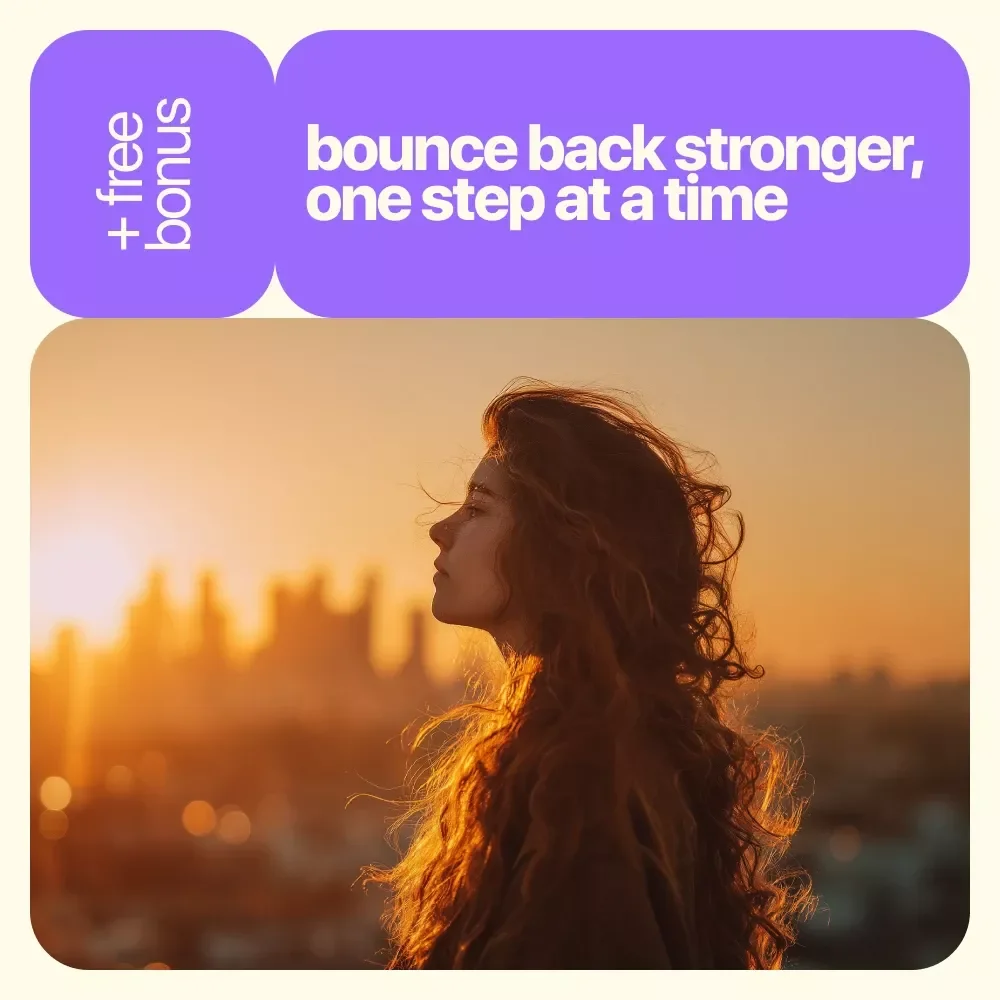 Confidence Comeback Checklist: Bounce Back Stronger, One Step at a Time | How to Gain Confidence After Failure Printable Guide