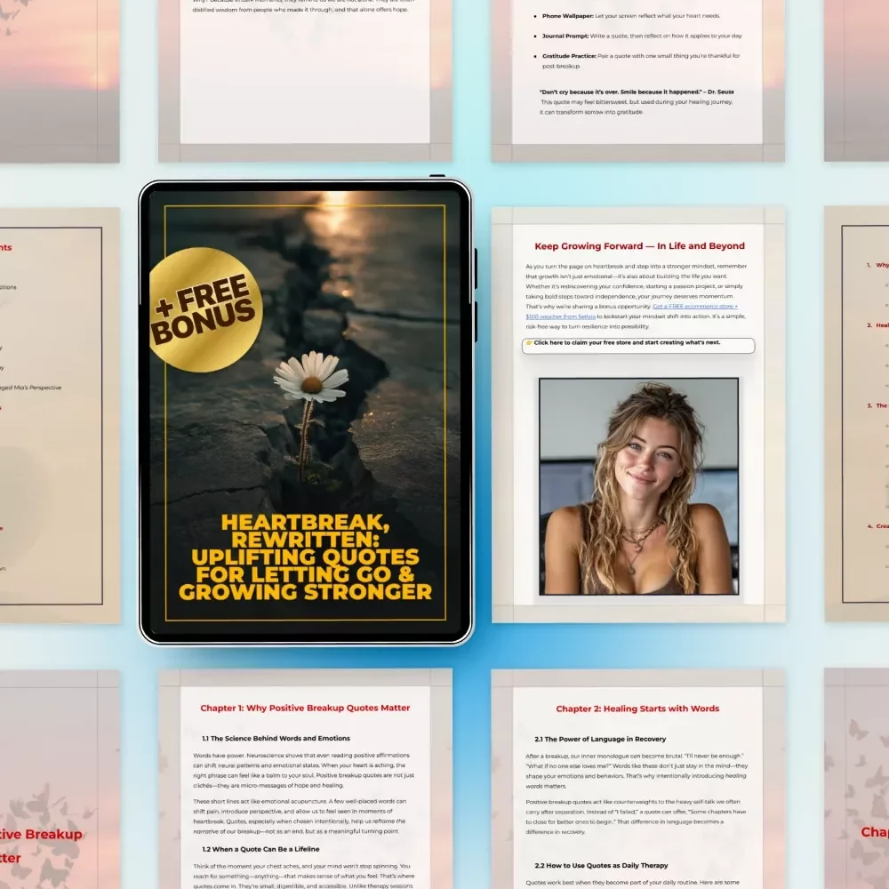 Heartbreak, Rewritten: Uplifting Breakup Quotes for Letting Go & Growing Stronger eBook