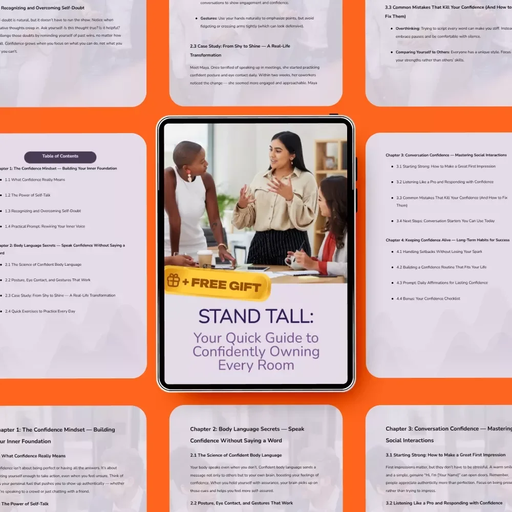 Stand Tall: Your Quick Guide to Confidently Owning Every Room - How to Be Confident in Front of Others